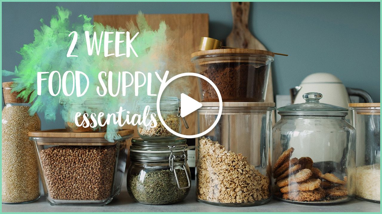 How to prepare for a two-week food supply