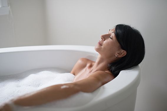 When is it OK to take a bath post-C-section?