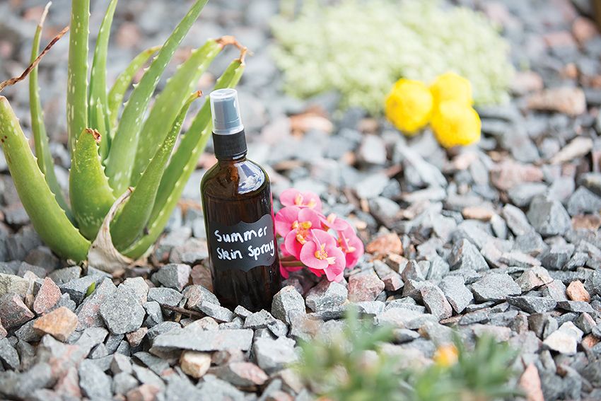 Relief itchy skin, bug bites and sunburn with this homemade spray