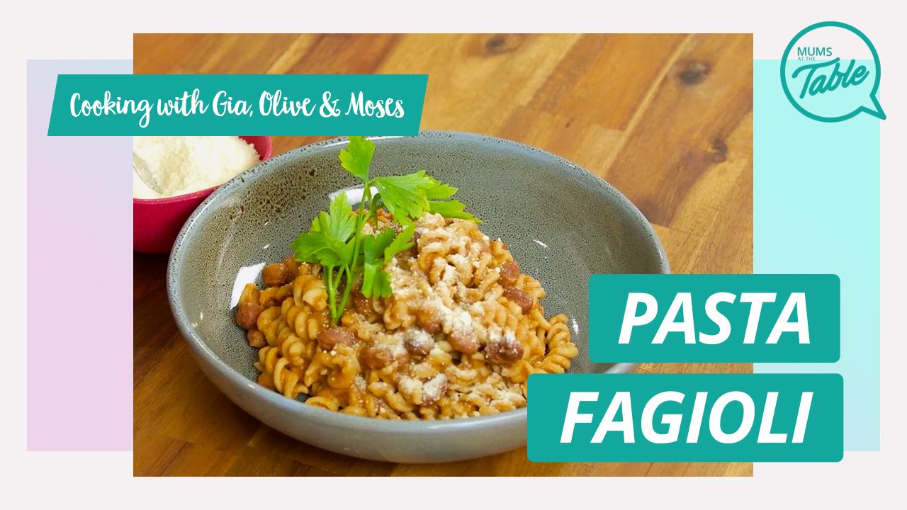 Pasta fagioli — Cooking with Gia and Olive