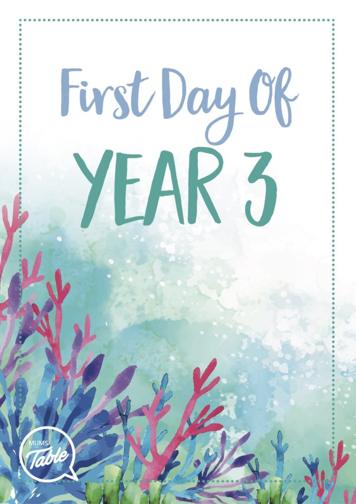 First Day of Year 3 - Portrait