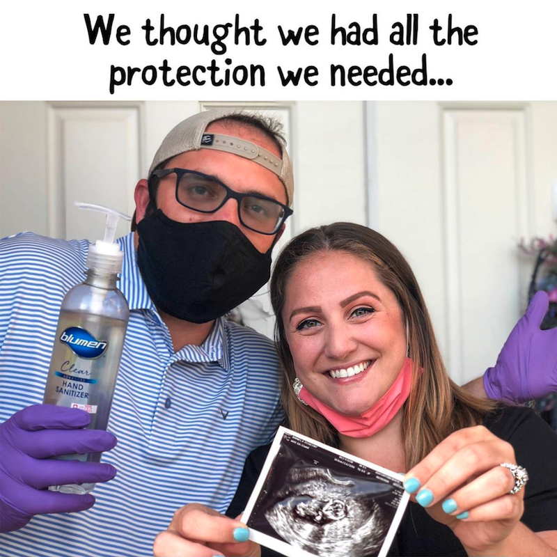 Quarantine pregnancy announcement 6
