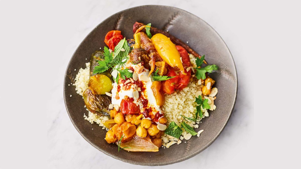 Chickpea tagine with vegetables