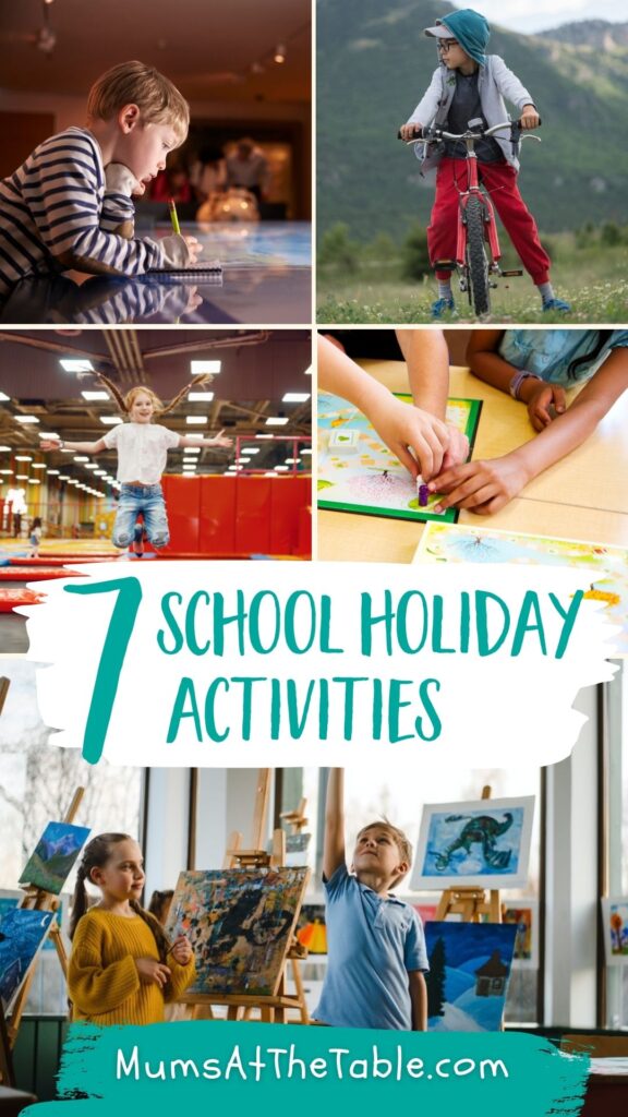 7 school holiday activities pinterest pin