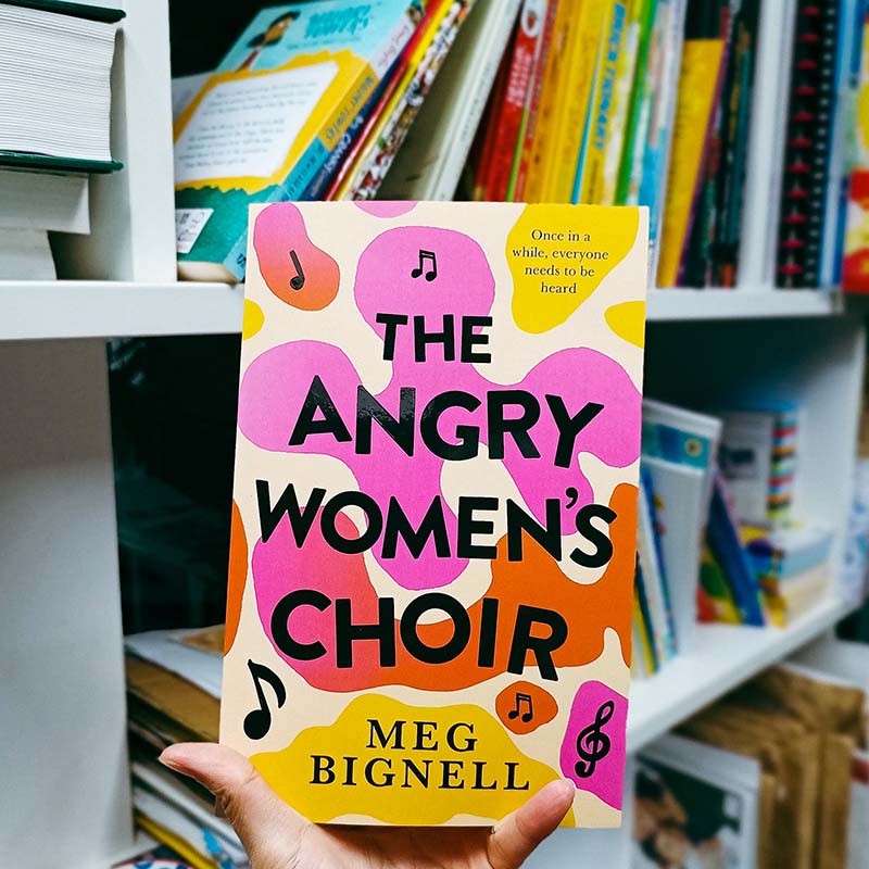 The Angry Women's Choir book cover (by Meg Bignell)