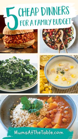 5 cheap healthy meals for family